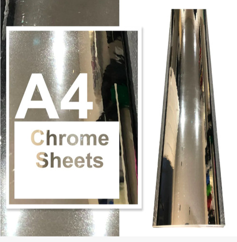 Silver chrome vinyl car - silver,