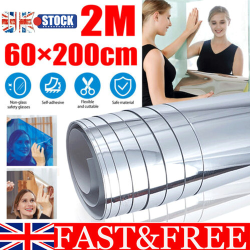 Large mirror wall sticker - 2m,